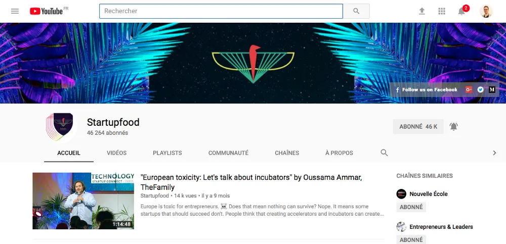 Chaine youtube the family